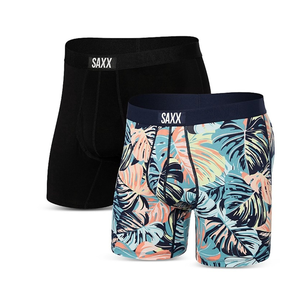 Saxx Men Ultra 2-Pack Boxer Briefs Multi/Black Size L